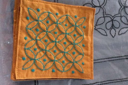 Set of 4 Brown Coasters